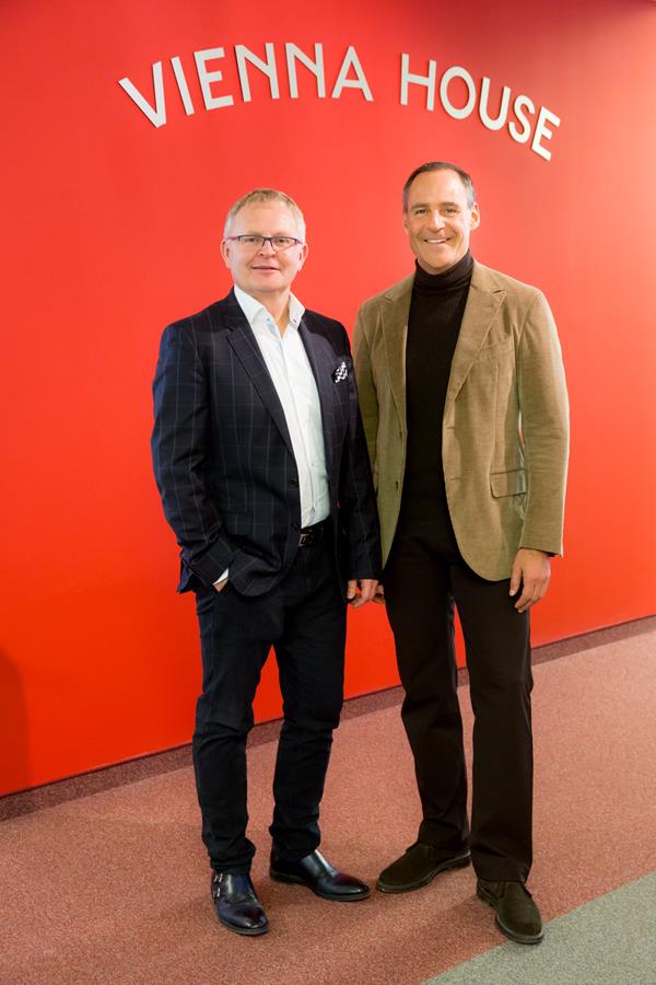 From left: Martin Ykema, COO Vienna House, and Rupert Simoner, CEO, Vienna House