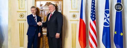 The Senate welcomed the US Minister of Foreign Affairs Michael R. Pompeo (12/08/2020)