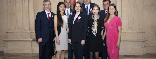 At the invitation of the President of the Czech Senate, Sviatlana Tsikhanouskaya arrived in Prague