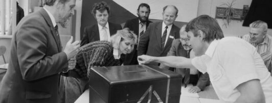 June 8-9, 1990: The first free elections after four decades of communist rule