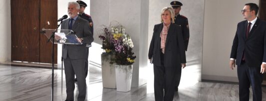 The President of the Republic and Mrs. Eva Pavlová received members of the diplomatic corps