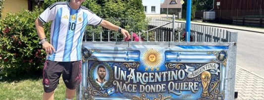 Argentina above all! The most devoted fan of Messi and Maradona lives in the Czech countryside