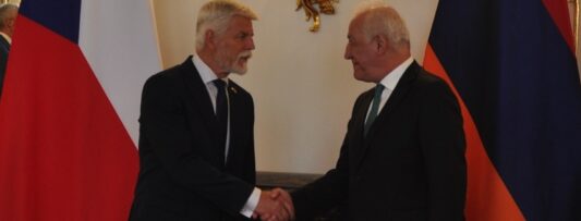 The President of the Republic received the President of the Republic of Armenia at Prague Castle