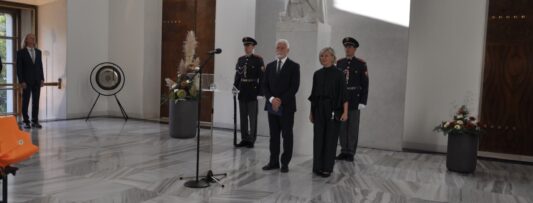 Petr Pavel, the President of the Republic, and Mrs. Eva Pavlová received members of the diplomatic corps